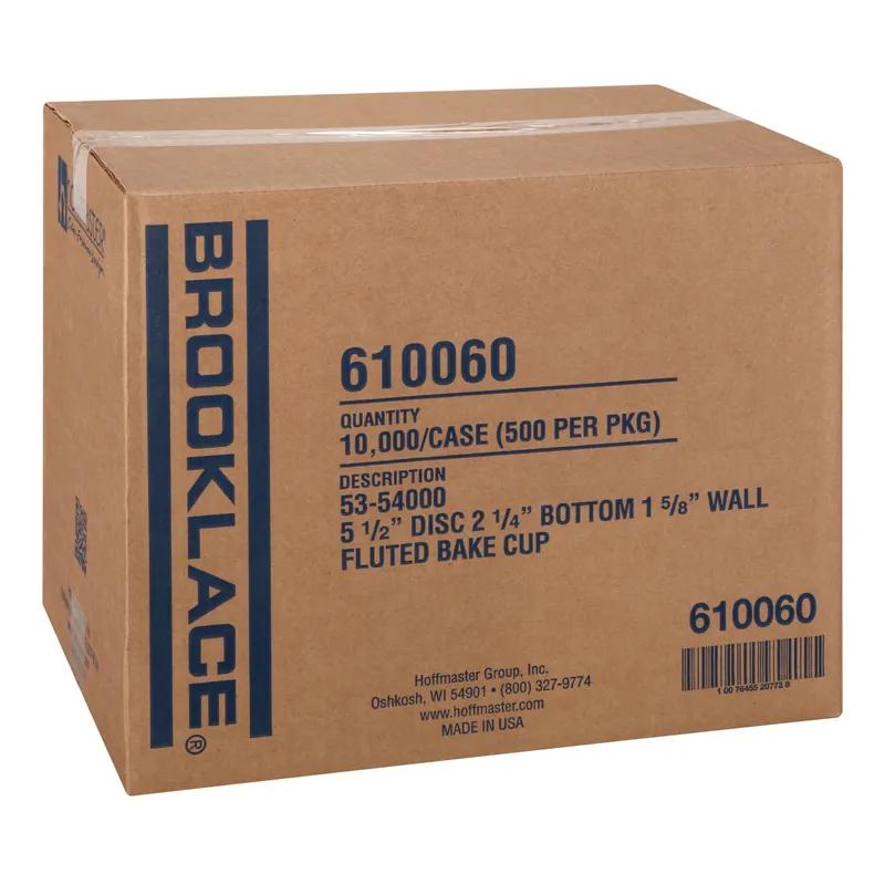 Baking Cup 5.5 IN Paper White Fluted 10000/Case