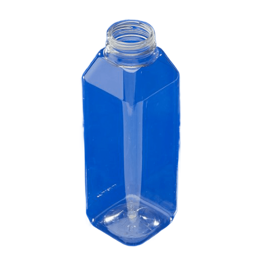 Juice Bottle 16 OZ PET Clear Square 160/Case