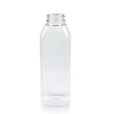Juice Bottle 16 OZ PET Clear Square 160/Case