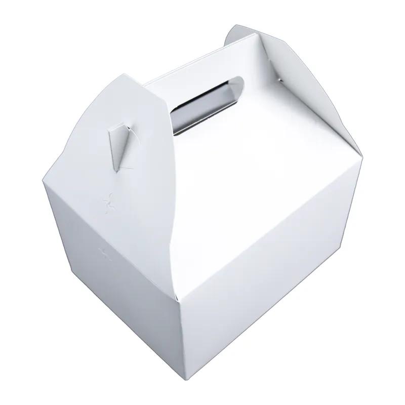 Lunch Take-Out Box Barn 9.0625X7.0625X5 IN SBS Paperboard White Rectangle 125/Case