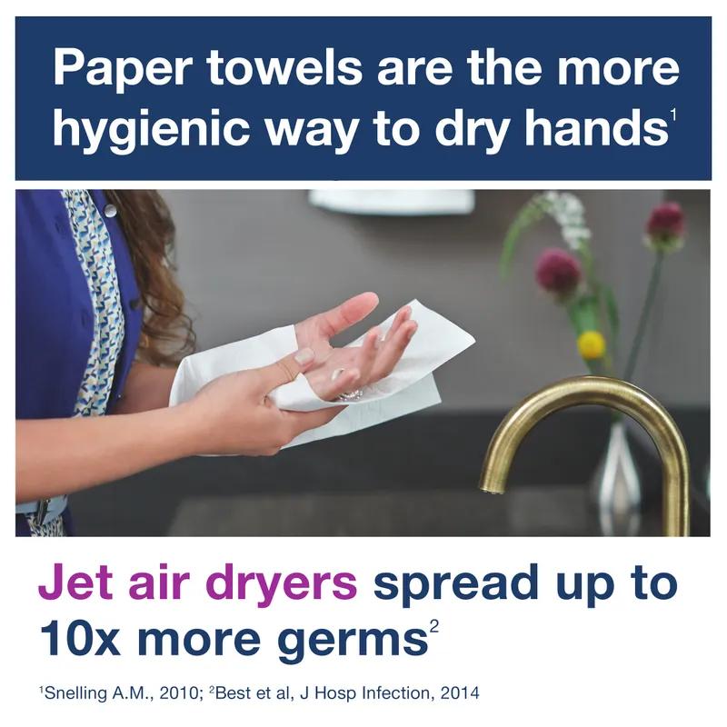 Tork Folded Paper Towel H2 9.5X9 IN 3.2X9 IN White Multifold Z Embossed Refill 250 Sheets/Pack 16 Packs/Case