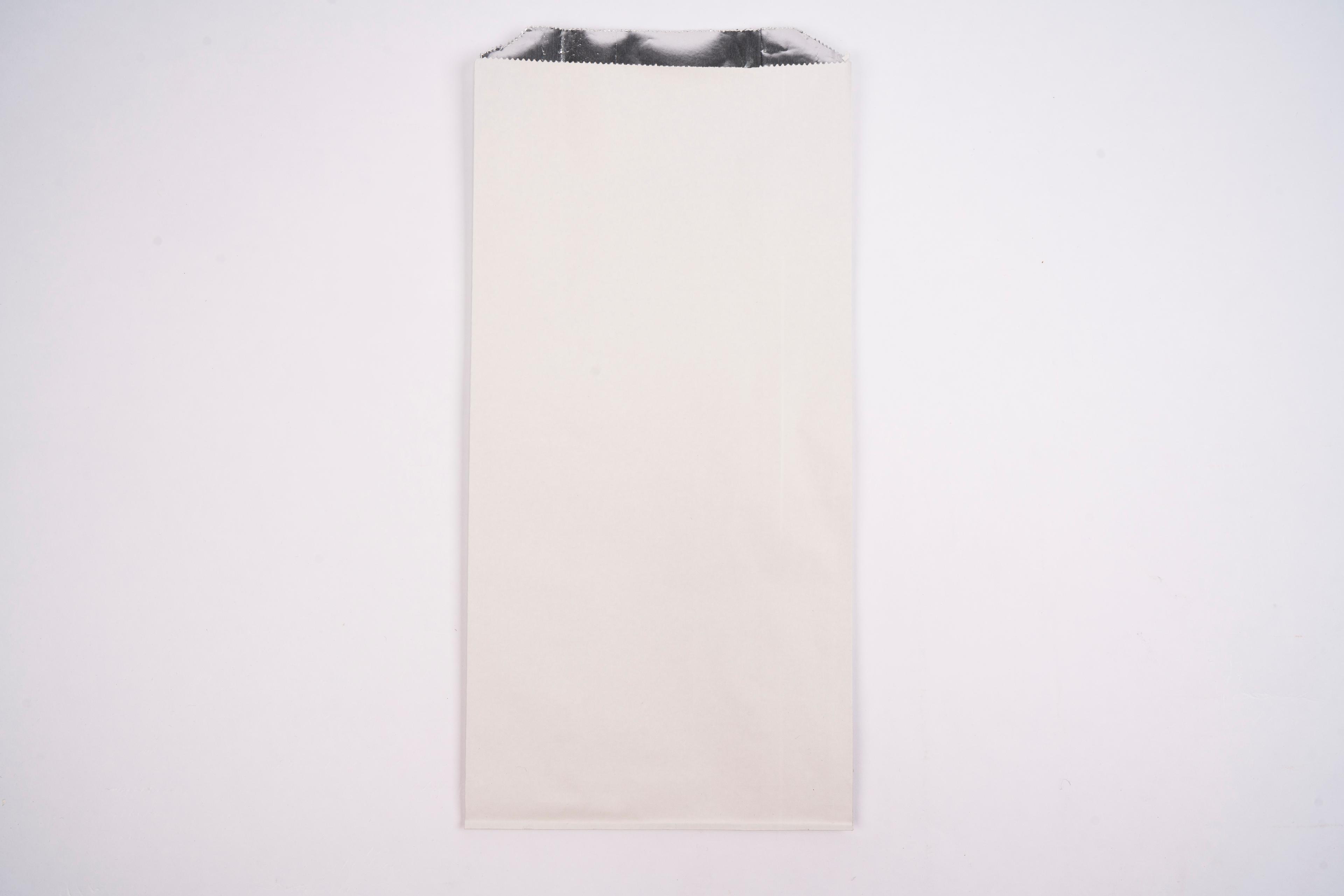 Bag 7X4X14 IN 0.5 GAL Foil-Lined Paper White Gusset 500/Case