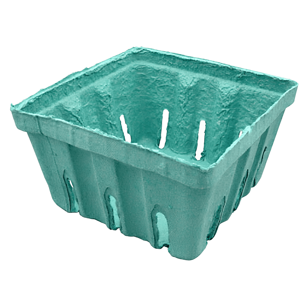 Berry Basket 32 OZ Molded Fiber Green 250/Case
