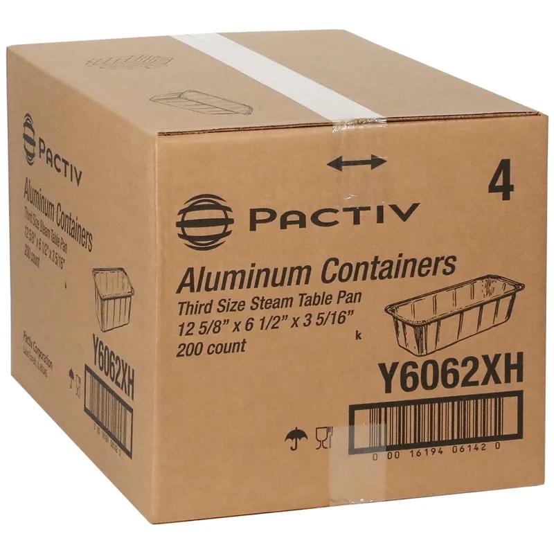 Steam Table Pan 1/3 Size 11.8X5.6X3.3 IN Aluminum Silver 200/Case