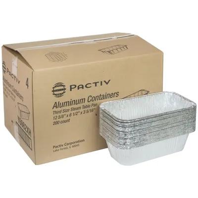 Steam Table Pan 11.8X5.6X3.3 IN Aluminum Silver 200/Case