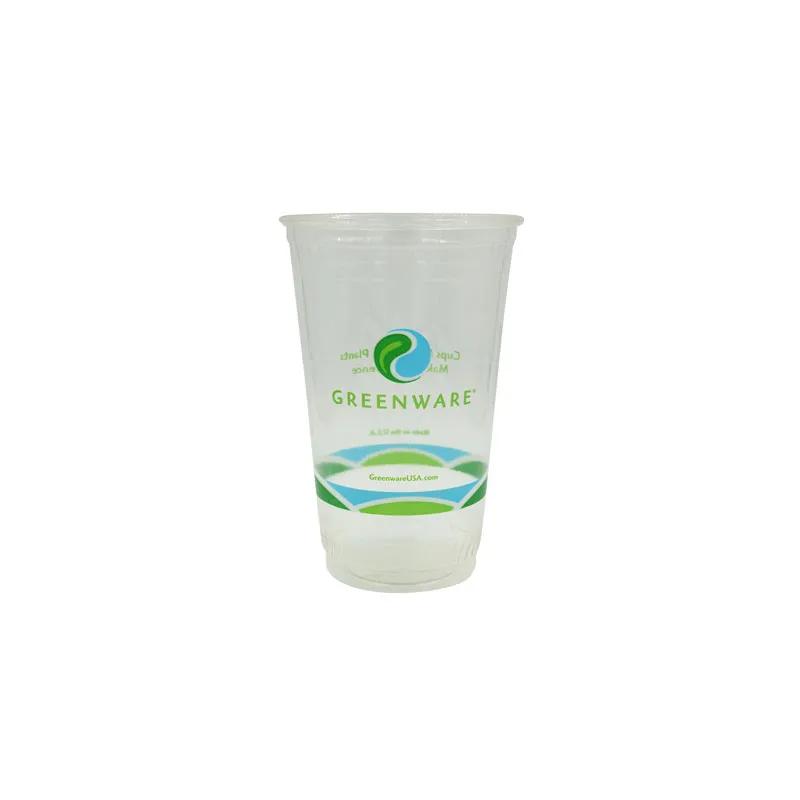 Greenware® Cold Cup 20 OZ PLA Clear Stock Print 1000/Case