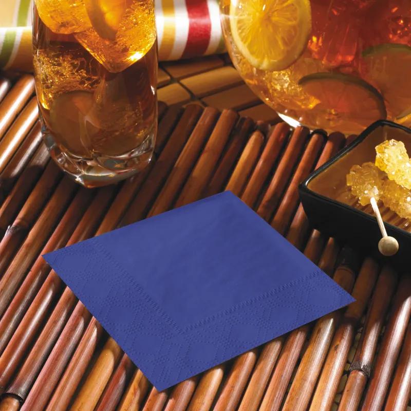 Beverage Napkins Navy Blue Paper 2PLY 1000/Case