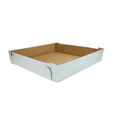 Cake Box 14X14X6 IN Corrugated Paperboard Square 2-Piece 25/Bundle