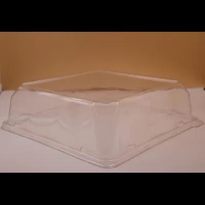 Lid Dome 12X12 IN PET Clear Square For Container 50/Case