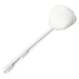 Bristles Toilet Bowl Mop Plastic Acrylic White Round Swab 1/Each