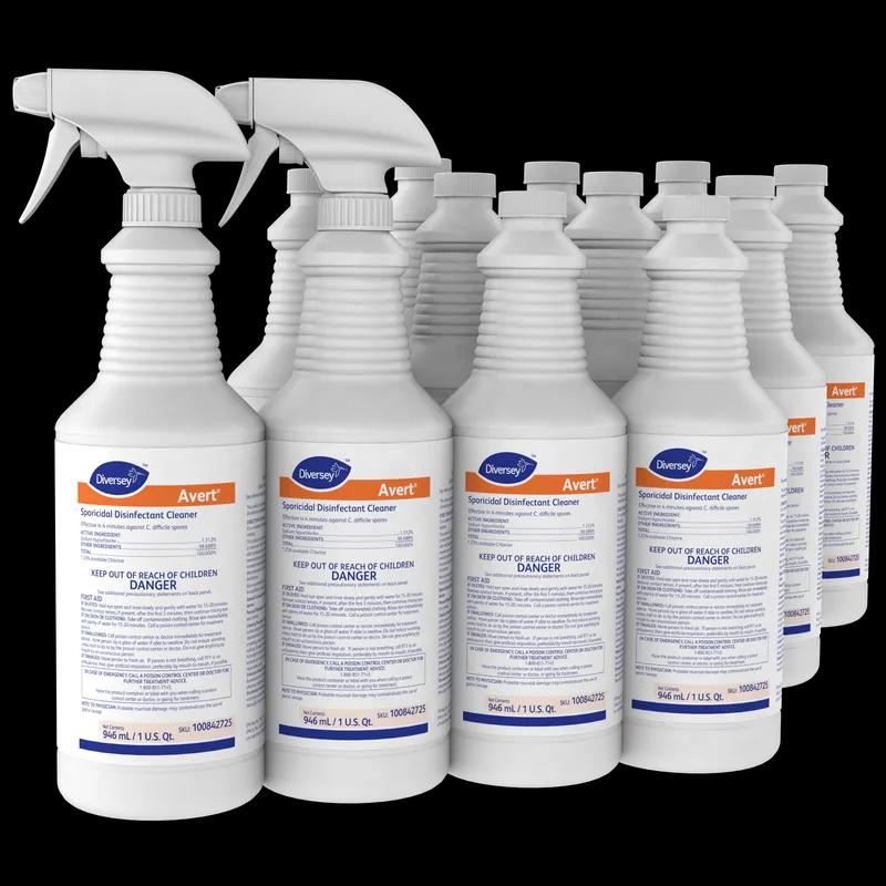 Avert® Disinfectant Cleaner 32 FLOZ Liquid RTU Sporicidal Heavy Duty 12/Case