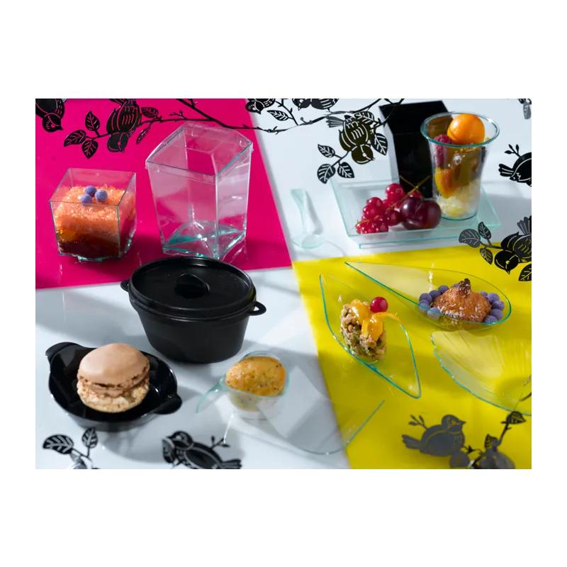 Bakery Pan & Lid Combo 2.5 OZ 2.1X2.75X1.5 IN Plastic Black Freezer Safe 10 Count/Pack 20 Packs/Case 200 Count/Case