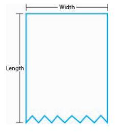 Scale Label 2.7IN X1020FT White Continuous Strip Blank 10/Case