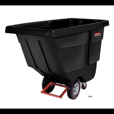 Utility Tilt Truck 29X60X38.5 IN 0.5 Cubic Yard Black Red Resin FDA Approved Rotomolded 1/Each