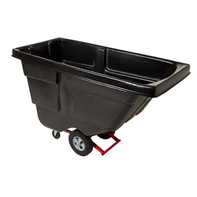 Utility Tilt Truck 29X60X38.5 IN 0.5 Cubic Yard Black Red Resin FDA Approved Rotomolded 1/Each