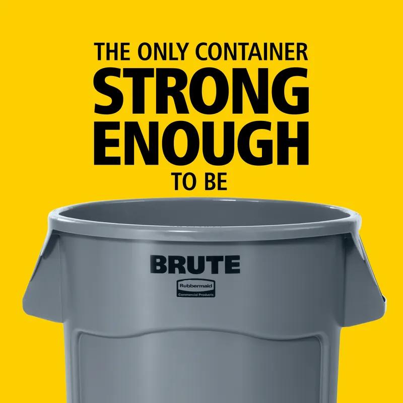 Brute® 1-Stream Recycling Bin 25.39X22.64X27.87 IN 32 GAL 128 QT Blue Resin Food Safe 1/Each