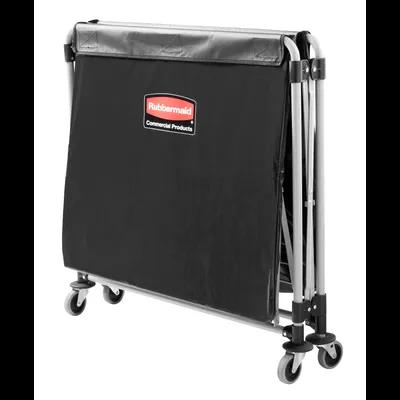 Executive Series Collapsible X-Cart 36X7X34 IN 10 Cubic Foot Black Steel Canvas Single Stream 1/Each