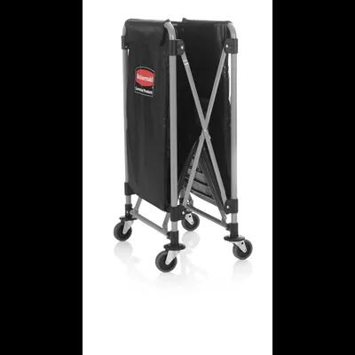 Executive Series Collapsible X-Cart 36X7X34 IN 10 Cubic Foot Black Steel Canvas Single Stream 1/Each
