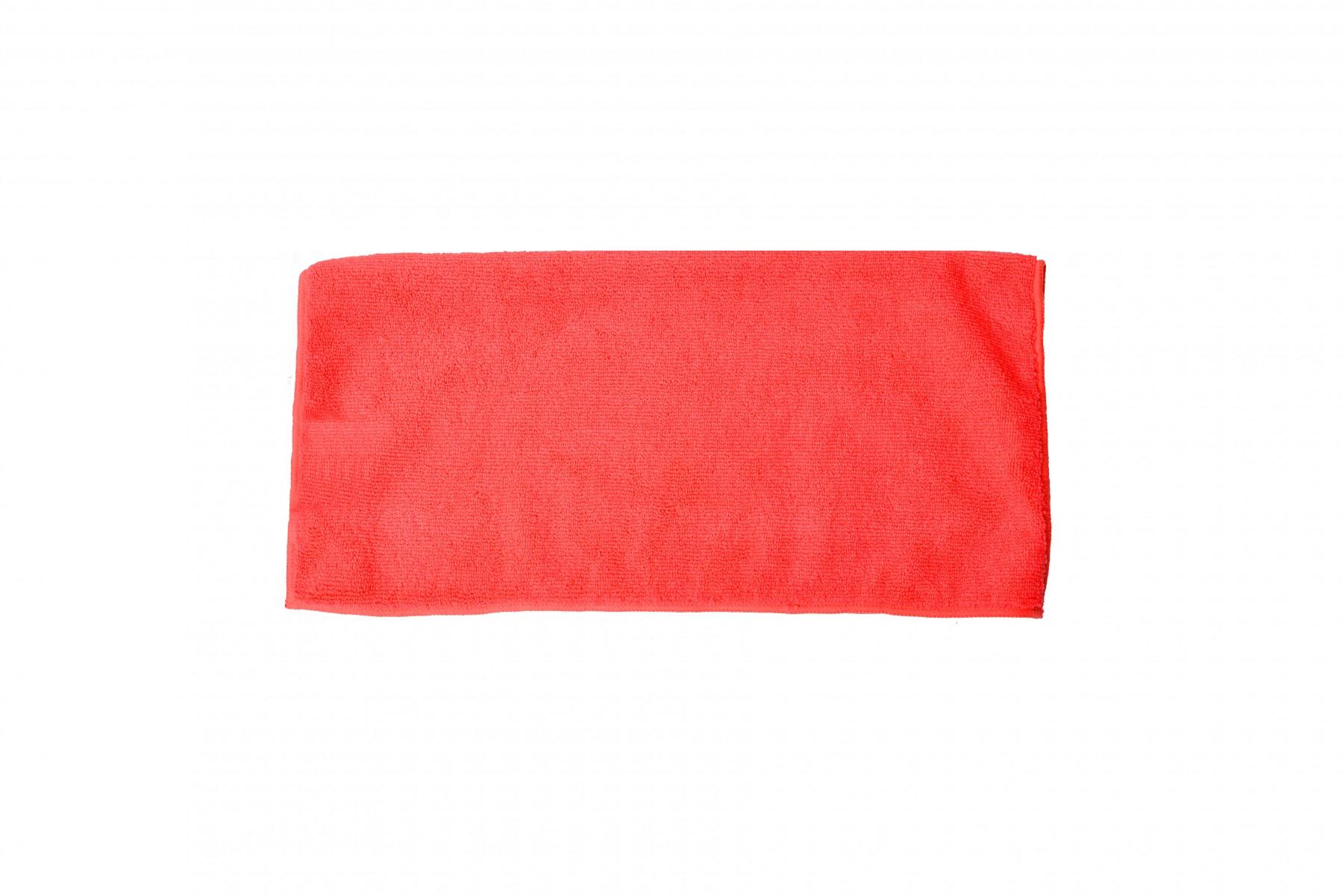 JaniFiber Cleaning Cloth 16X16 IN Standard Microfiber Red 24/Box