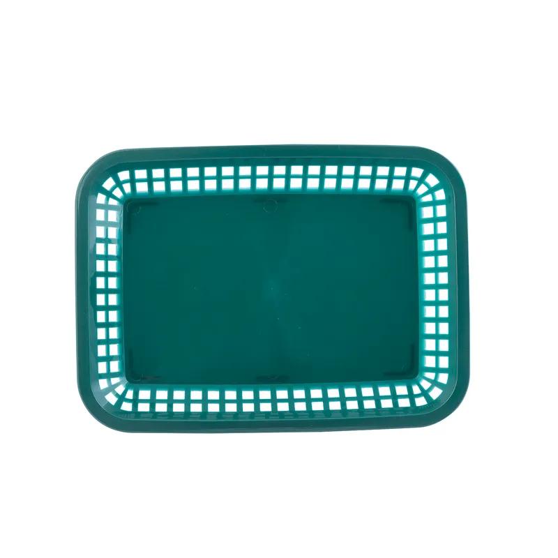 Basket 10.75X7.75X1.50 IN Polypropylene Homopolymer (PPH) Forest Green Rectangle 36/Case