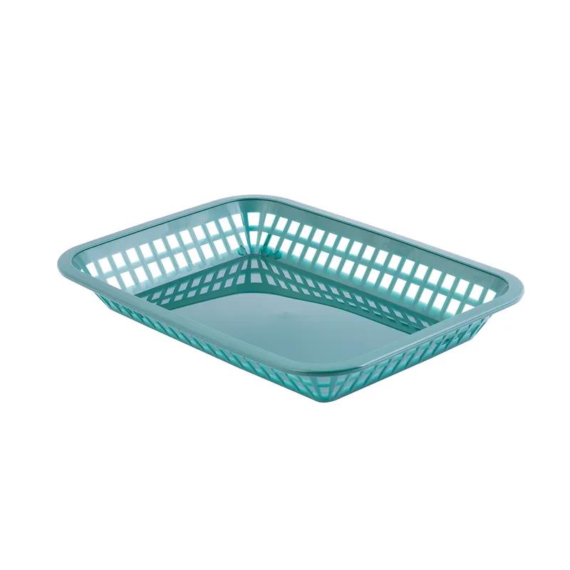 Basket 10.75X7.75X1.50 IN Polypropylene Homopolymer (PPH) Forest Green Rectangle 36/Case