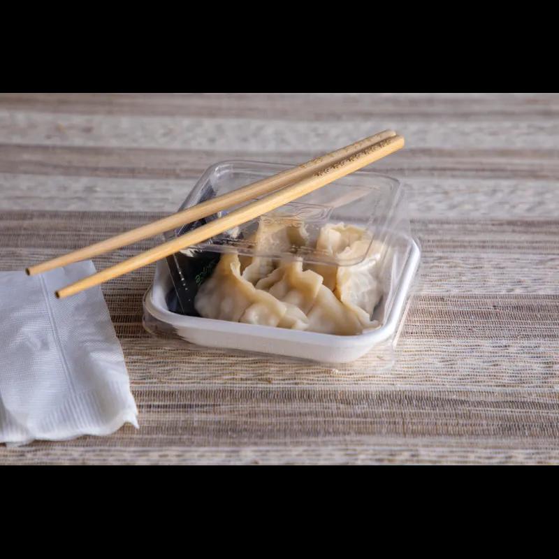 WorldView Lid Dome 5X5X2 IN PLA Clear Square For Container Unhinged 400/Case