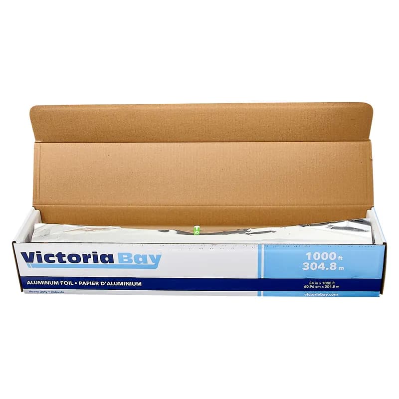 Victoria Bay Food Foil Roll 24IN X1000FT Aluminum Extra Heavy Duty 1/Roll