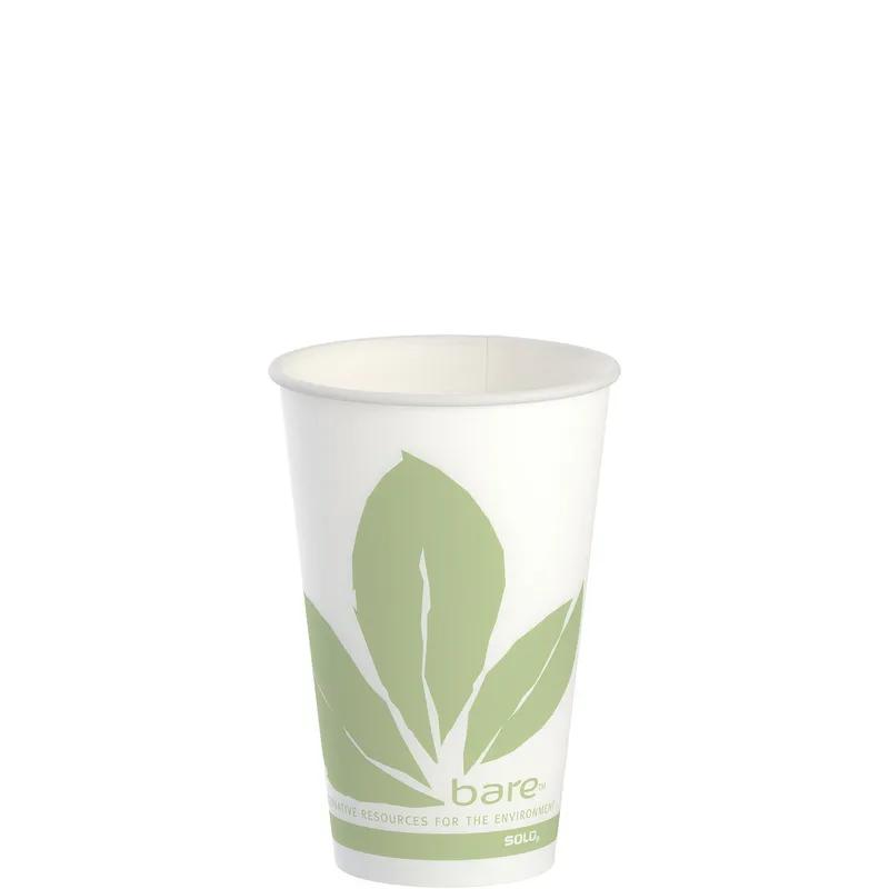 Solo® Cold Cup 12 OZ Wax Coated Paper Multicolor Bare® Stock Print 100 Count/Pack 20 Packs/Case 2000 Count/Case