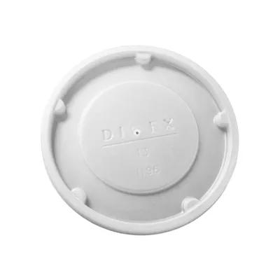 Dinex® Lid Flat PS Translucent For 6-8 OZ Cup No Hole 1000/Case