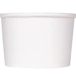 Karat® Food Container Base 4 OZ Double Wall Poly-Coated Paper White Round 1000/Case