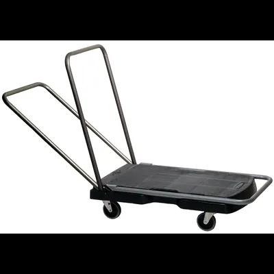 Triple Trolley 32.5X20.5X36 IN 250 LB Black Gray Resin With Straight Handle Utility With Casters Ergonomic Handle 1/Each