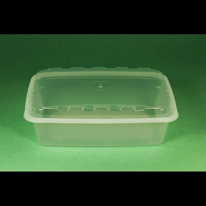 Take-Out Container Base & Lid Combo With Dome Lid 38 OZ Plastic Clear 150/Case
