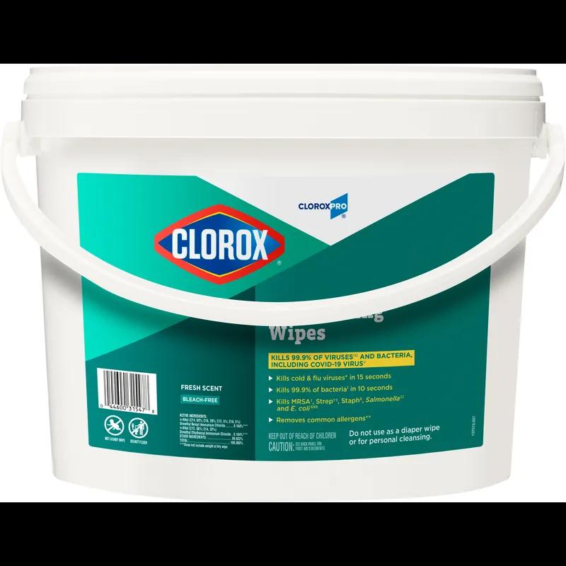Clorox® Fresh Scent One-Step Disinfectant Multi Surface Wipe Bleach-Free Antibacterial 700/Case
