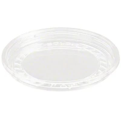Solo® Lid 4.69X0.48 IN 1 Compartment RPET Clear For 8-32 OZ Deli Container Unhinged Recessed 50 Count/Pack 10 Packs/Case