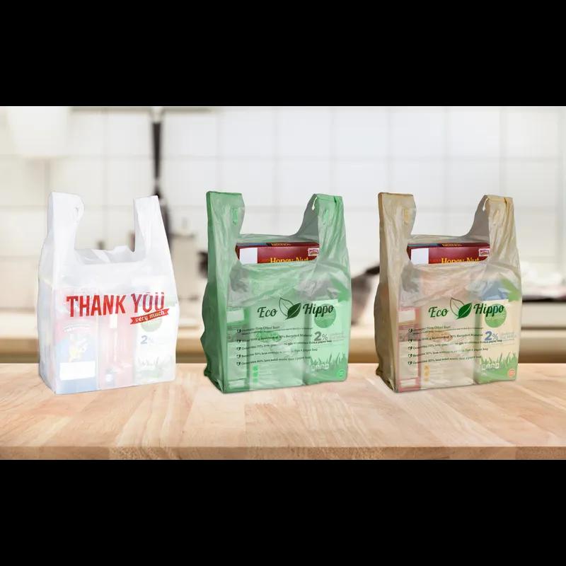 Hippo Sak® Bag 12.5X7.5X20.6 IN HDPE 17MIC White 1702/Case