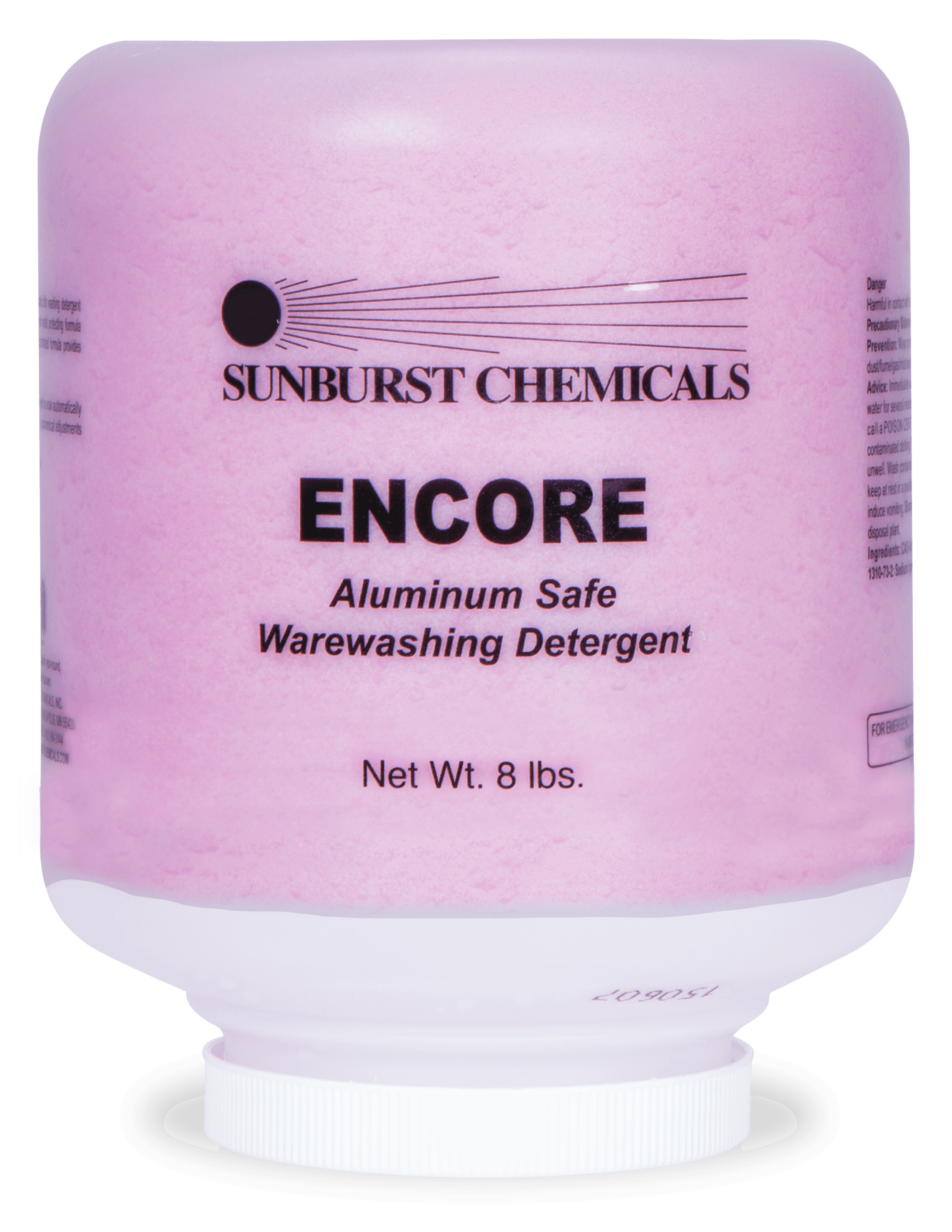 Encore Dishmachine Detergent 8 LB Solid Metal Safe 4/Case