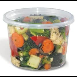 Deli Container Base 16 OZ PP Clear 500/Case