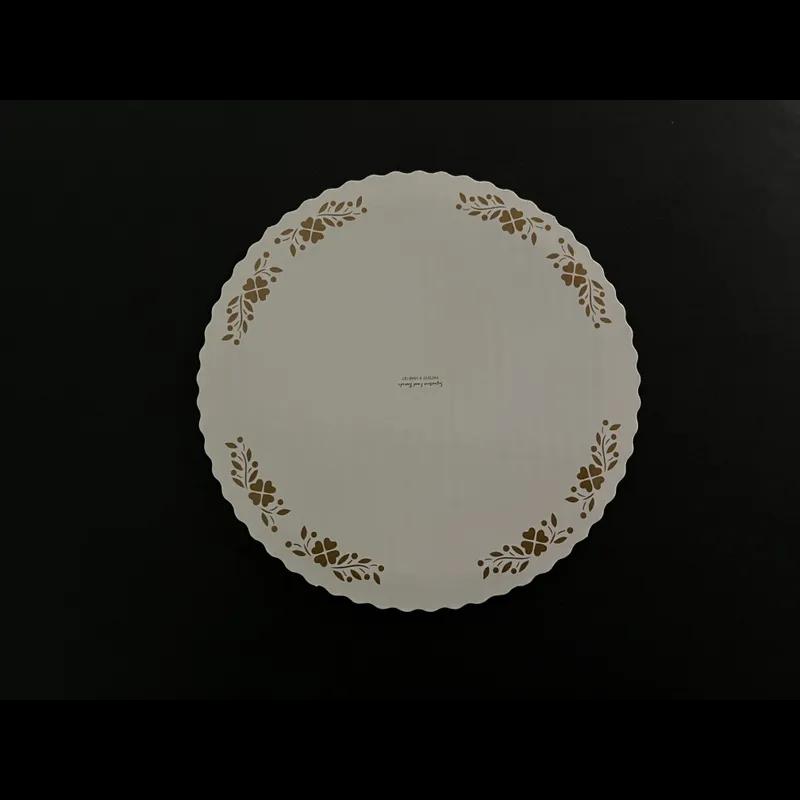 Signature Food Boards® Cake Board Cake Base 12 IN Corrugated Cardboard Gold Round Heavy Duty 32ECT 200/Case