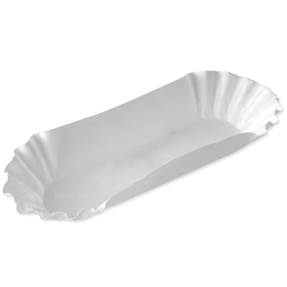 Dixie® Hot Dog Food Tray 8X3.637 IN Paper White Rectangle 3000/Case