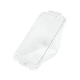 Sandwich Wedge Hinged With Flat Lid 4X5.1X5.2 IN RPET Clear Triangle 250/Case