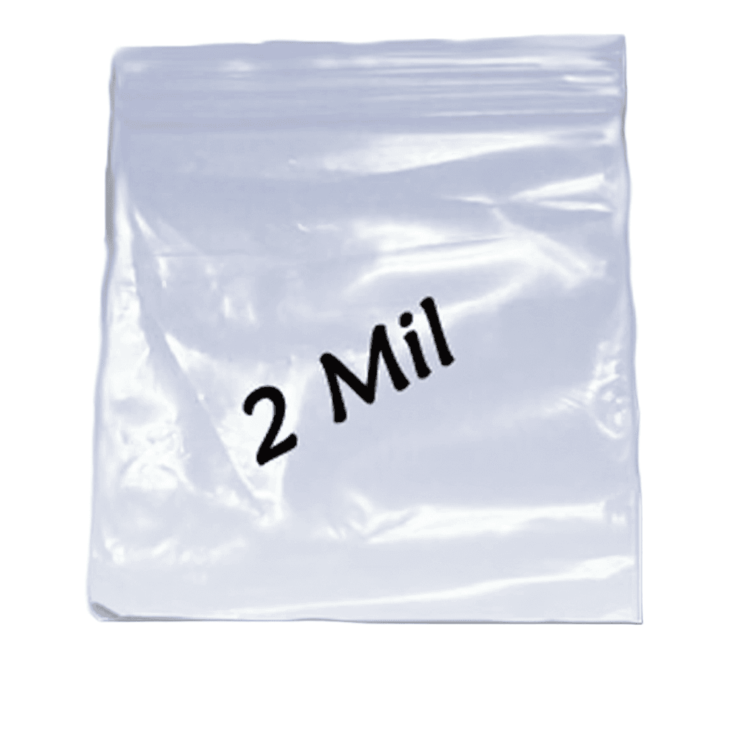Bag 6X9 IN Plastic 2MIL With Reclosable Zip Seal Closure 1000/Case
