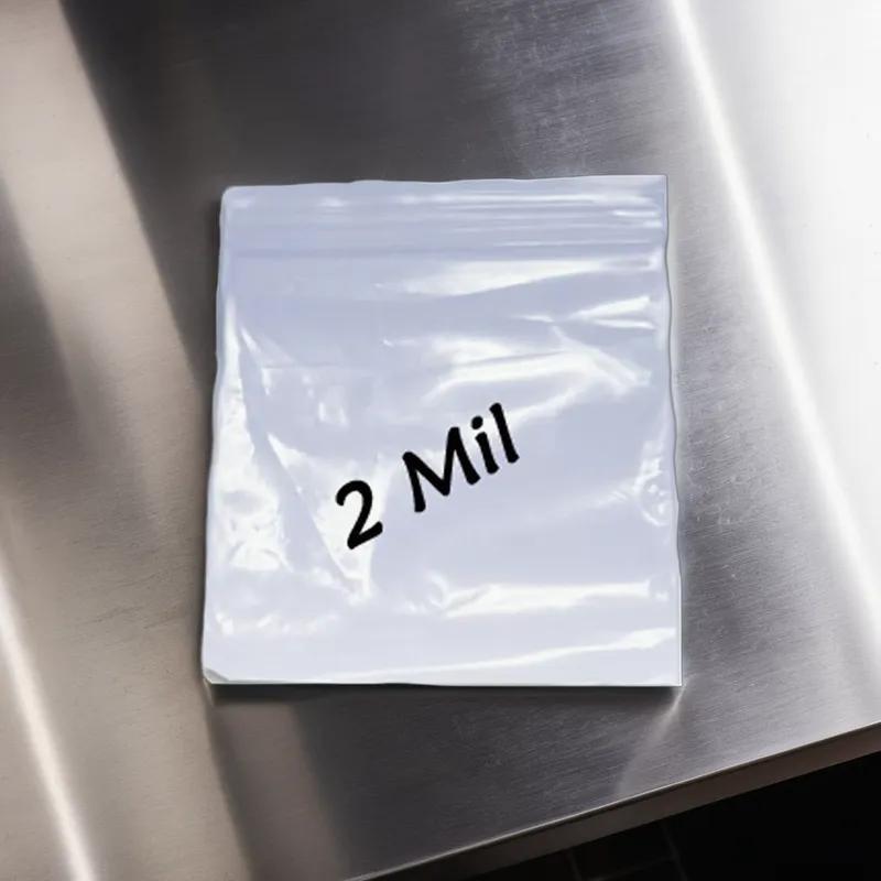 Bag 6X9 IN Plastic 2MIL With Reclosable Zip Seal Closure 1000/Case