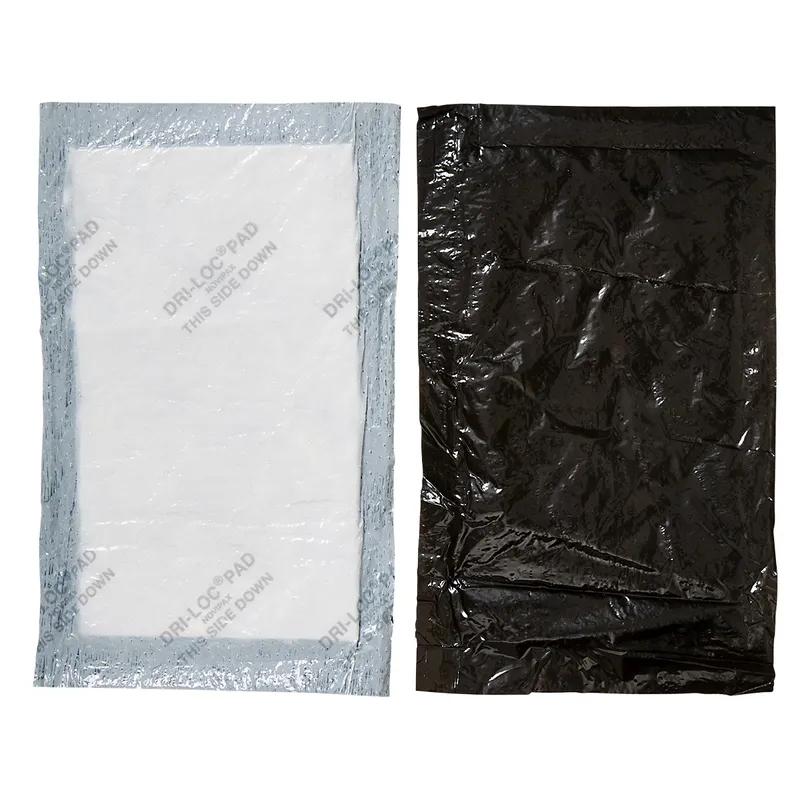 Dri-Loc® Meat Pad 4X7 IN Plastic Cellulose Black Rectangle Absorbent 3000/Case