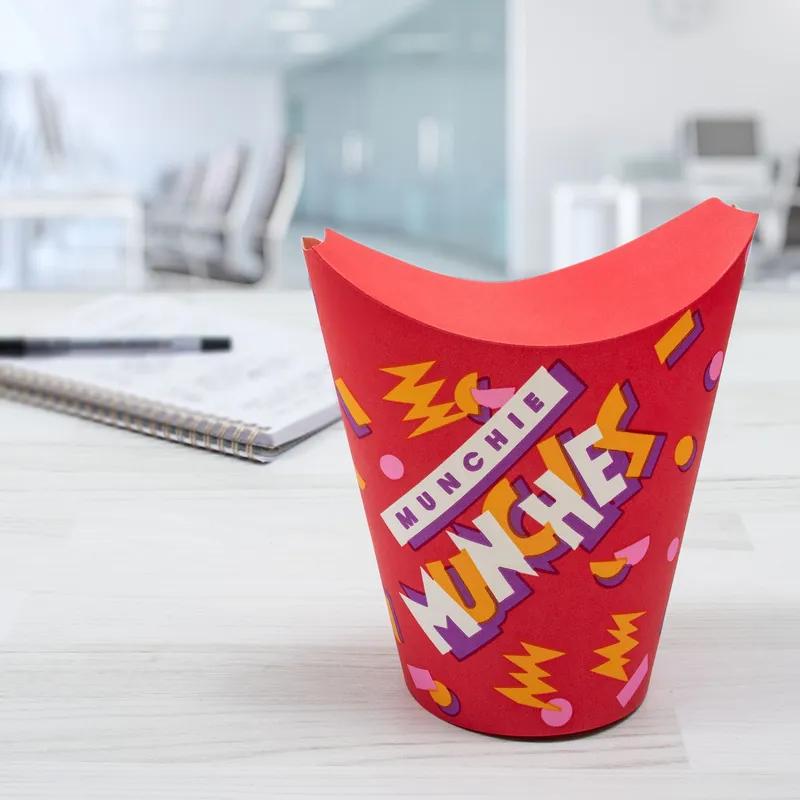 Solo® Munchie Cup® French Fry Cup & Scoop 7.227X3.44 IN Treated Paper Closing Tabs Grease Resistant 50 Count/Pack 10 Packs/Case