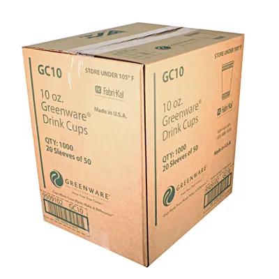 Greenware® Cold Cup 10 OZ PLA Clear 1000/Case