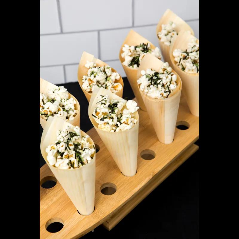 Serving Tray 13.8X10.2X1 IN 20 Compartment Bamboo Rectangle 1 Count/Case