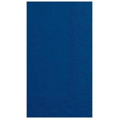 Dinner Napkins 15X17 IN Blue Paper 2PLY 1/8 Fold 1000/Case
