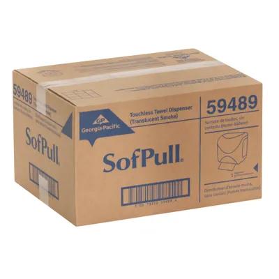 Sofpull® Paper Towel Dispenser Plastic Wall Mount Translucent Smoke Hard Roll Mechanical 1/Each
