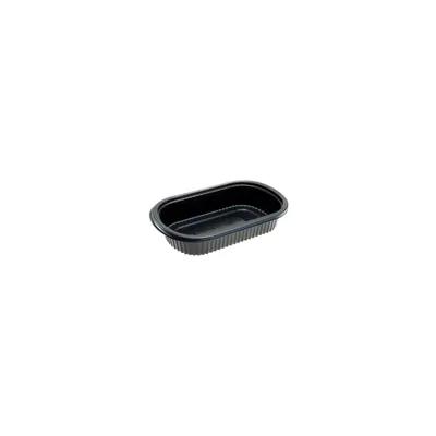 Carlisle Foodservice Products® ProEx Take-Out Container Base 9.5X6X1.88 IN PP Black Oval Microwave Safe 250/Case