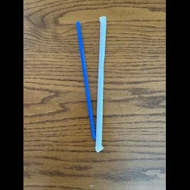 Victoria Bay Giant Straw 10.25 IN Plastic Blue Wrapped 1200/Case